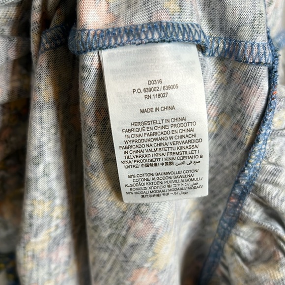 Boden Petite Smocked Yoke Jersey Floral Midi Dress Size 8P - Picture 11 of 12